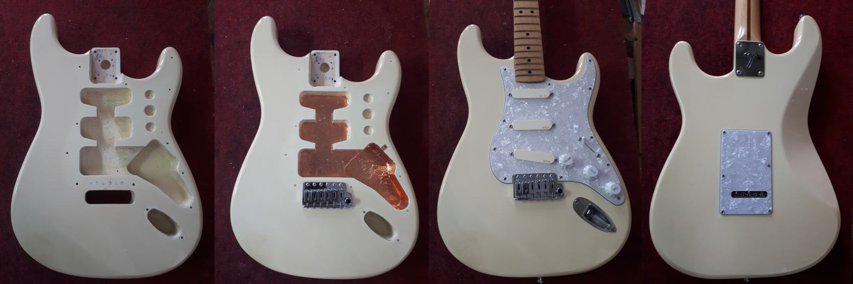 Fender - elektrika, snímače a nový zadný kryt