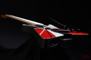 Handmade Aura Headless Explorer Guitar