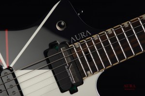 Handmade Aura Headless Explorer Guitar