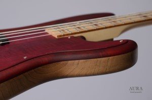 Handmade Aura Precision Bass PK red