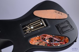 Handmade guitar Aura Black Pearl