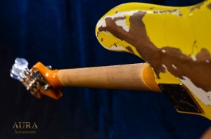 Handmade Basgitara Aura Precision Jazz Bass - Heavy Relic
