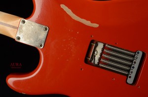 AURA Relic Stratocaster Refinish Red Fiesta 